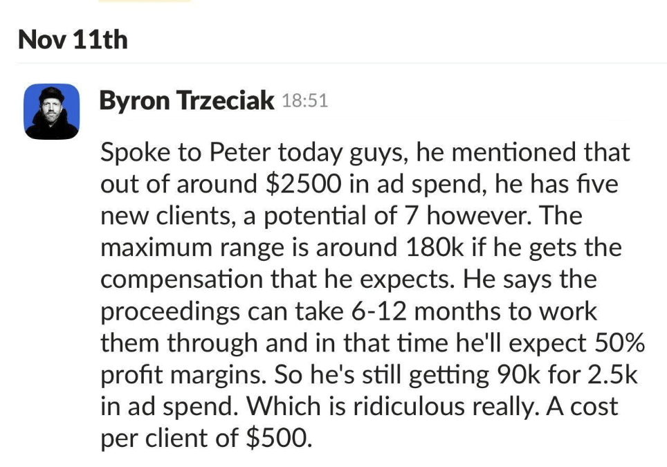 Client testimonial - Peter Kourbelis